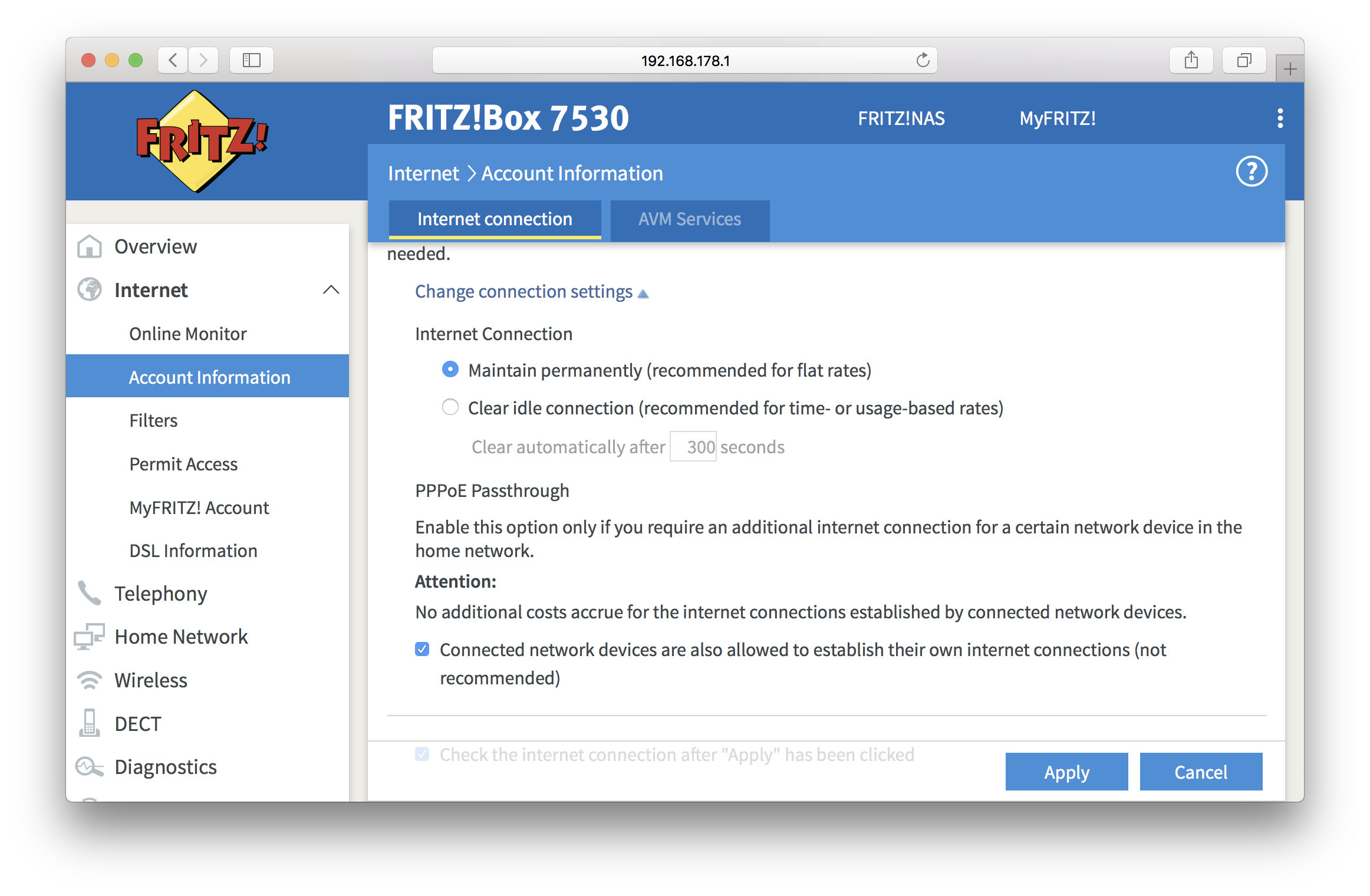 How do I configure my FRITZ!Box in bridge mode